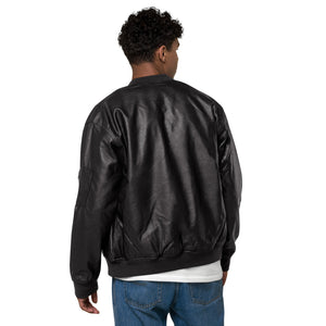 Leather Bomber lkf9 Jacket