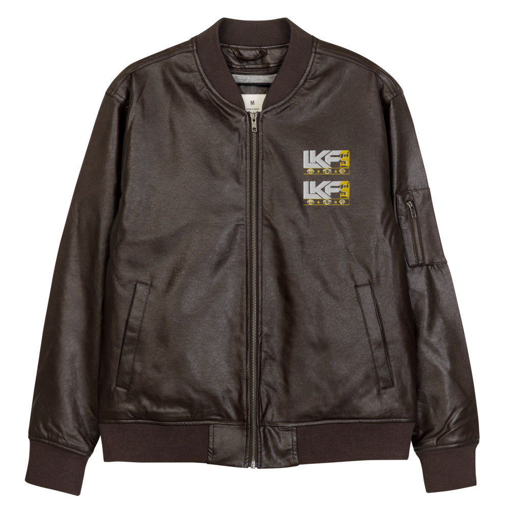 Leather Bomber lkf9 Jacket